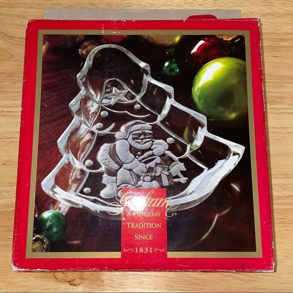 Gorham Crystal Tree Treat Dish - Picture 4 of 5